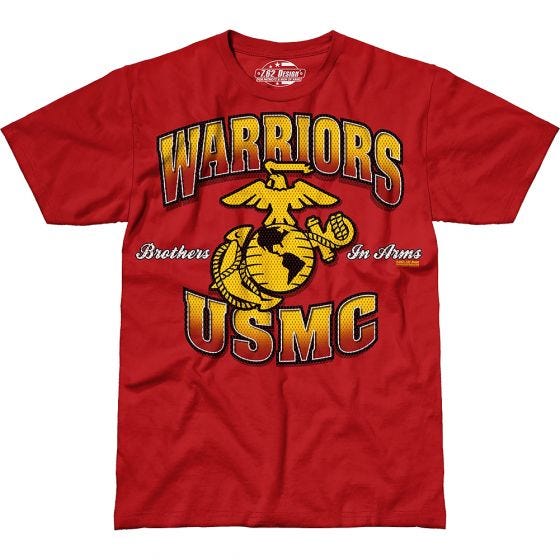 7.62 Design USMC Warriors T-shirt - Scarlet