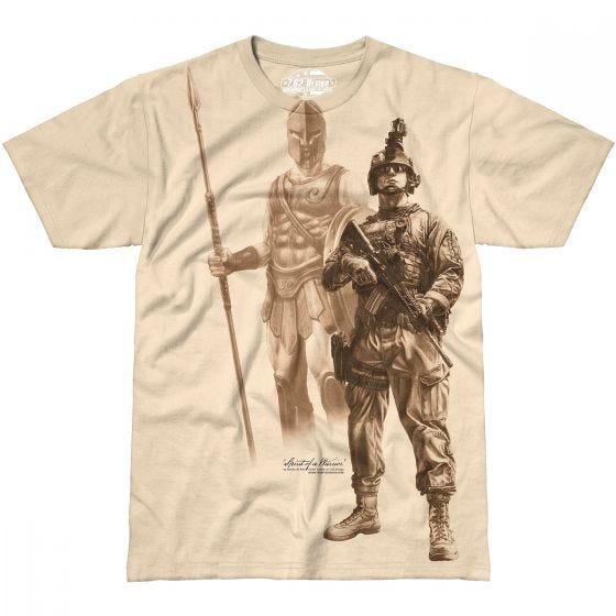 7.62 Design Spirit of a Warrior T-Shirt Sand