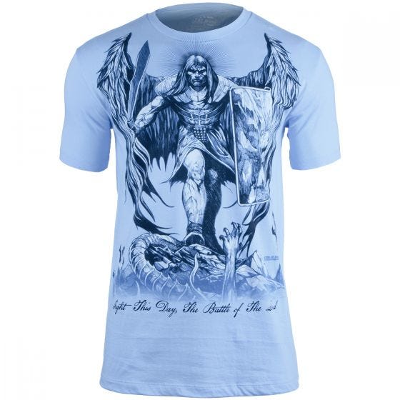 7.62 Design St Michael Fight This Day T-Shirt Light Blue