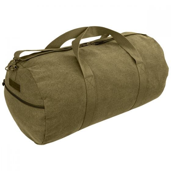 Highlander Crieff Canvas Oprolbare tas 45 L - Olijf