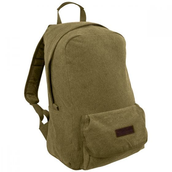 Highlander Stirling Canvas Rugzak 30 L - Olijf