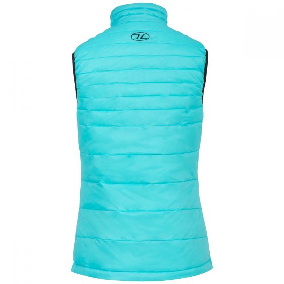 Highlander Womens Reversible Gilet Black/Turquoise