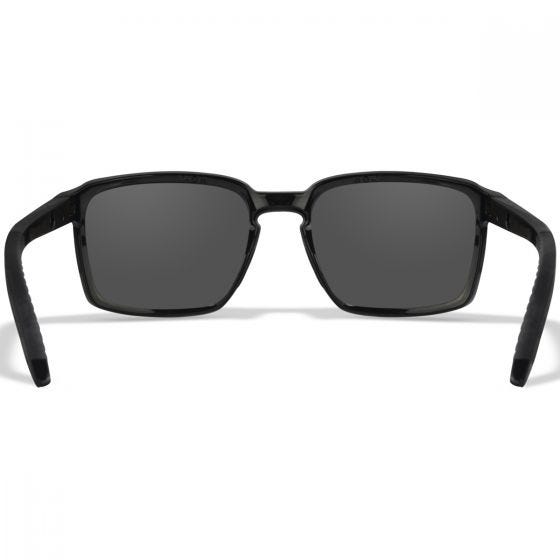 Wiley X WX Alfa Standaard brillen - Captivate Polarized Grey Lenses / Gloss Black Frame