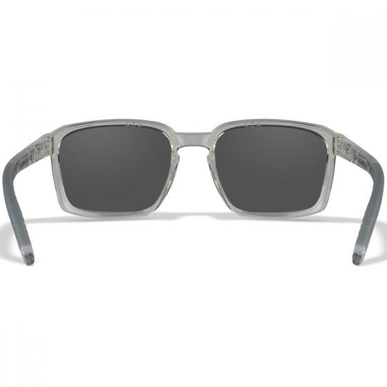 Wiley X WX Alfa Standaard brillen - Captivate Polarized Blue Mirror Lenses / Gloss Clear Crystal Frame