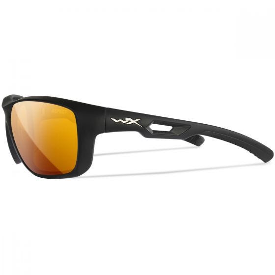 Wiley X WX Aspect Standaard brillen - Captivate Polarized Bronze Mirror Lens / Matte Black Frame