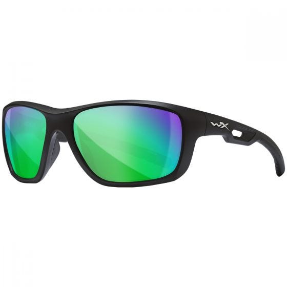 Wiley X WX Aspect Standaard brillen - Captivate Polarized Green Mirror Lens / Matte Black Frame