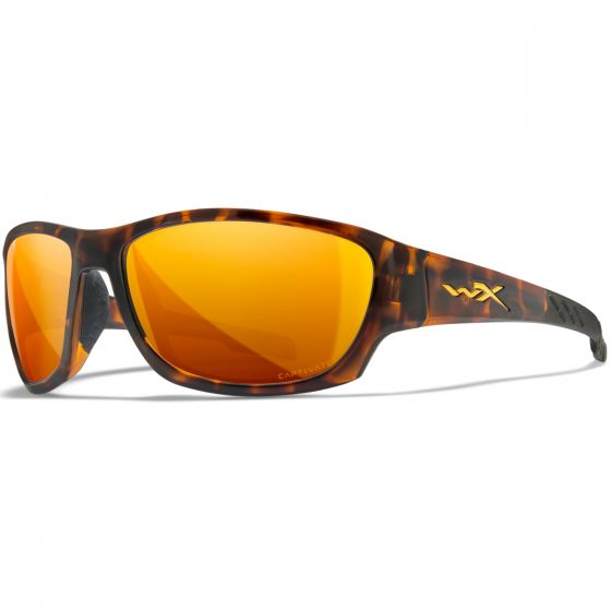 Wiley X WX Climb Standaard brillen - Captivate Polarized Bronze Mirror Lenses / Gloss Tortoise Frame