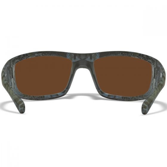 Wiley X WX Omega Standaard brillen - Polarized Blue Mirror Lens / Gloss White Frame