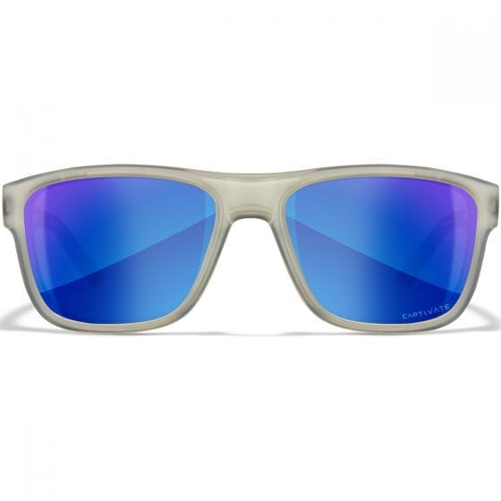 Wiley X WX Ovation Standaard brillen - Captivate Polarized Blue Mirror Lenses / Matte Slate Frame