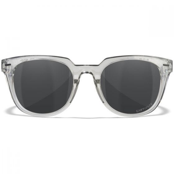 Wiley X WX Ultra Standaard brillen - Captivate Polarized Grey Lenses / Gloss Crystal Light Grey Frame