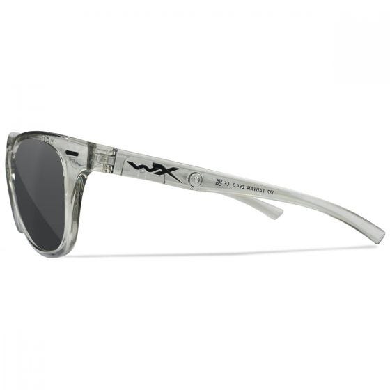 Wiley X WX Ultra Standaard brillen - Captivate Polarized Grey Lenses / Gloss Crystal Light Grey Frame