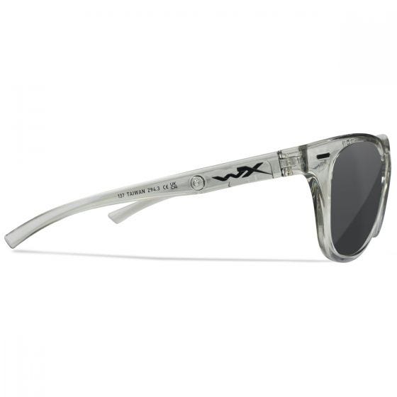 Wiley X WX Ultra Standaard brillen - Captivate Polarized Grey Lenses / Gloss Crystal Light Grey Frame