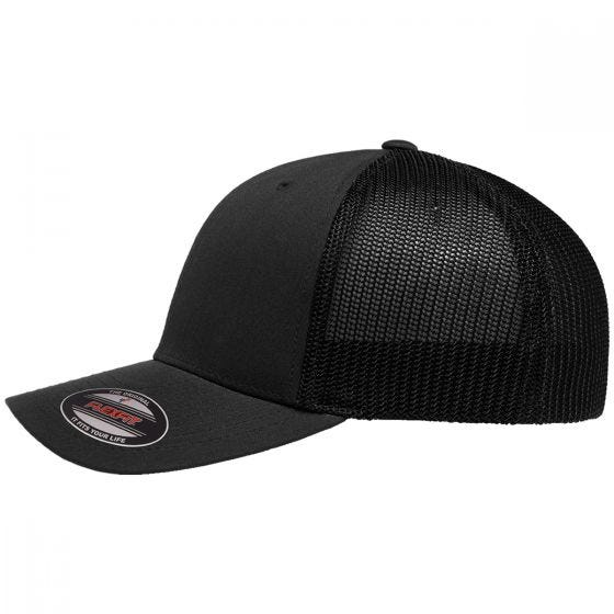 Flexfit Trucker Meshpet - Zwart