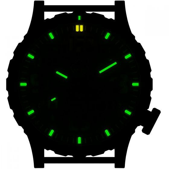 Hazard 4 Heavy Water Diver Titanium Tritium Horloge - Snowfield Groen/Geel