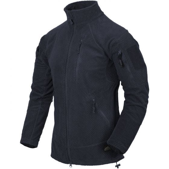 Helikon Alpha Tactical Jack Gerasterd Fleece - Navy Blue