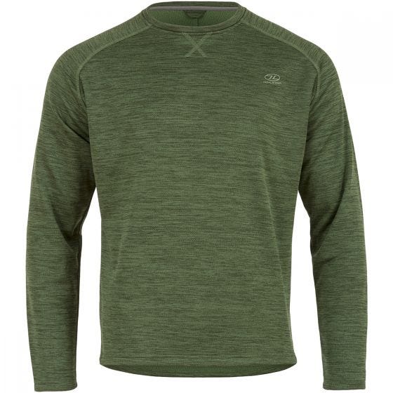 Highlander Sweater met Ronde Hals - Leaf Green