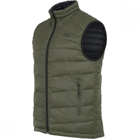 Highlander Omkeerbare Bodywarmer - Zwart/Olijf