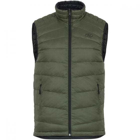 Highlander Omkeerbare Bodywarmer - Zwart/Olijf