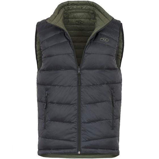 Highlander Omkeerbare Bodywarmer - Zwart/Olijf