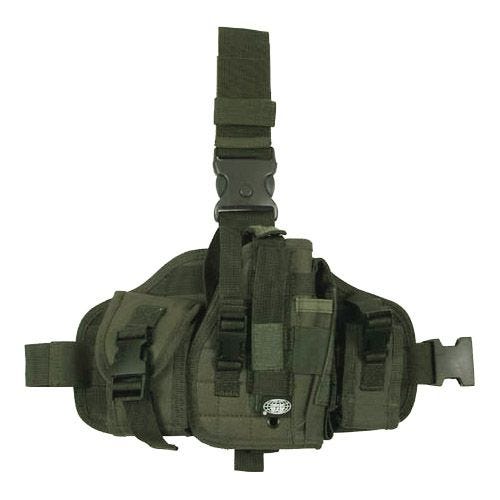 MFH MOLLE Beenholster met Buidels - Olijf