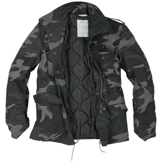 Surplus US M65 Field Jacket - Black Camo