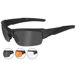 Wiley X WX Valor Glasses Smoke Grey Clear Light Rust Lens