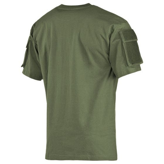 MFH US Met mouwzakken Overhemd met korte mouwen - OD Green