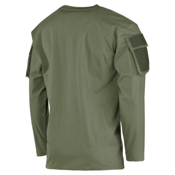 MFH US Met mouwzakken Overhemd met lange mouwen - OD Green
