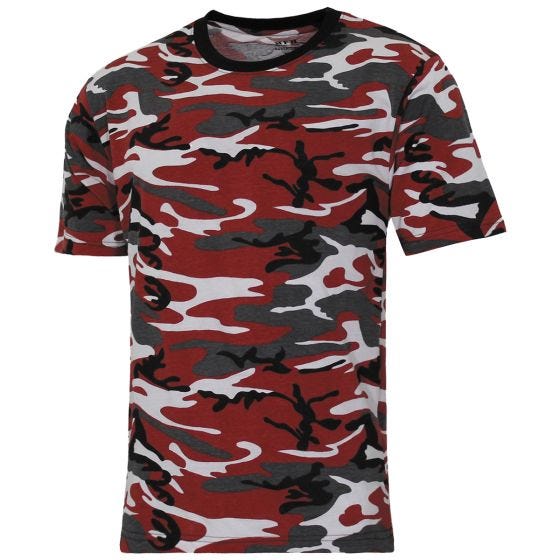 MFH US Streetstyle T-shirt - Red Camo