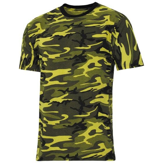MFH US Streetstyle T-shirt - Yellow Camo