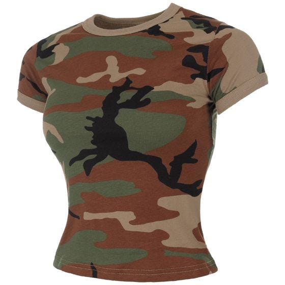 MFH US T-shirt Dames - Woodland