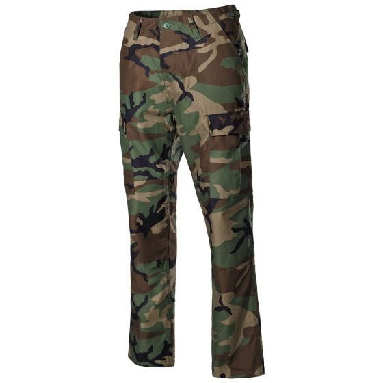MFH US BDU Reinforced Gevechtsbroek - Woodland
