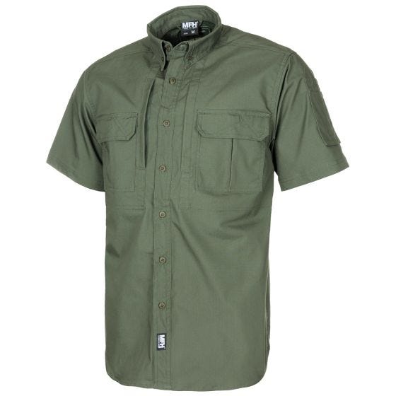 MFH Attack Teflon gecoat Overhemd met korte mouwen Ripstop - OD Green