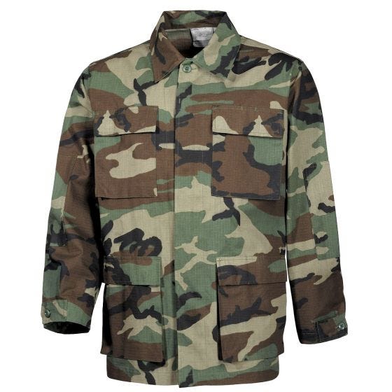 MFH US BDU Field Jacket Ripstop - Woodland Camo
