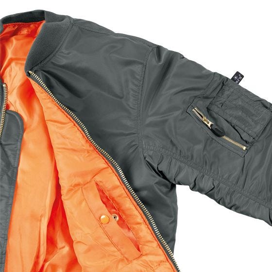 MFH US MA1 Pilotenjack - Urban Grey