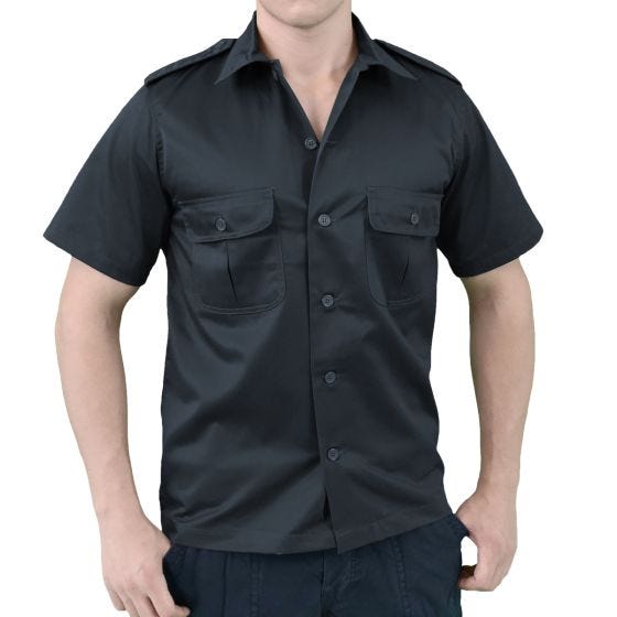 Surplus US Overhemd met Korte Mouwen - Navy