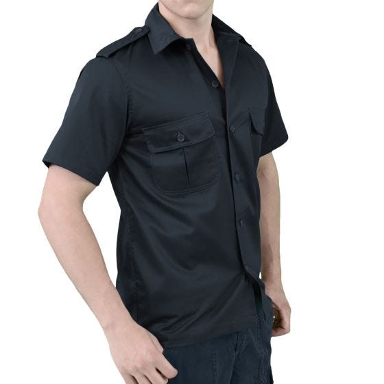 Surplus US Overhemd met Korte Mouwen - Navy