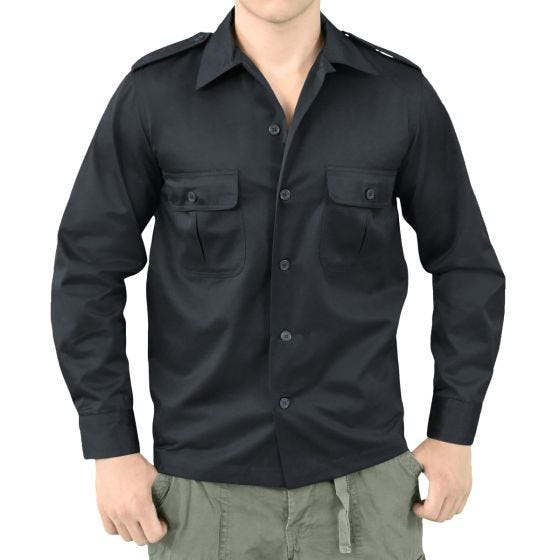 Surplus US Overhemd met Lange Mouwen - Navy