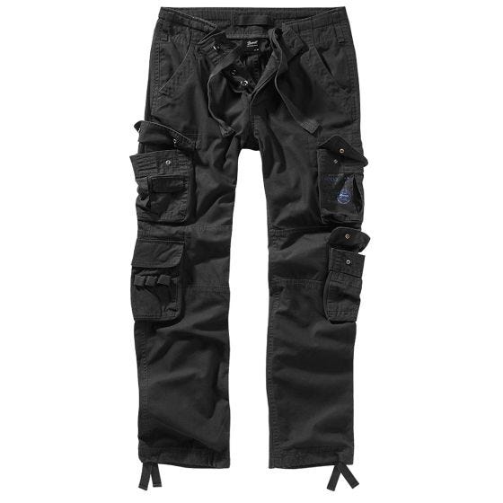 Brandit Pure Broek met slanke pasvorm - Zwart
