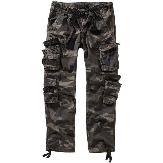 Brandit Pure Broek met slanke pasvorm - Dark Camo
