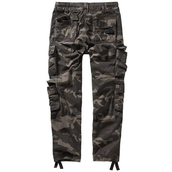Brandit Pure Broek met slanke pasvorm - Dark Camo