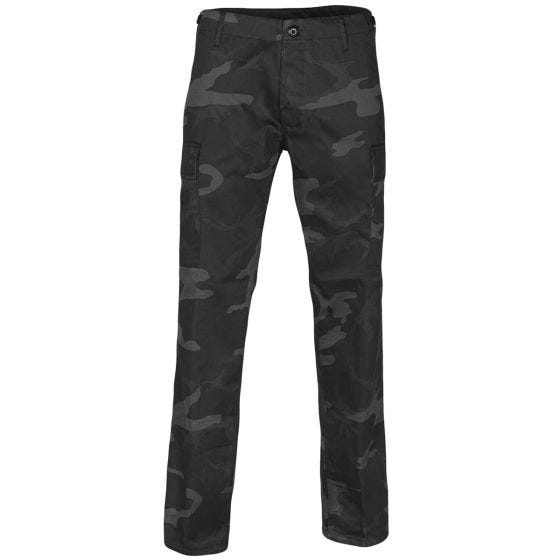 Mil-Tec US BDU Ranger Broek Straight Cut - Black Camo