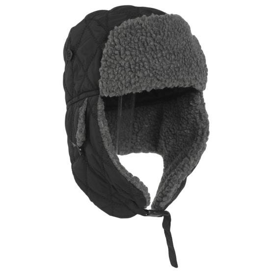 Mil-Tec Faux Fur Wintermuts - Zwart