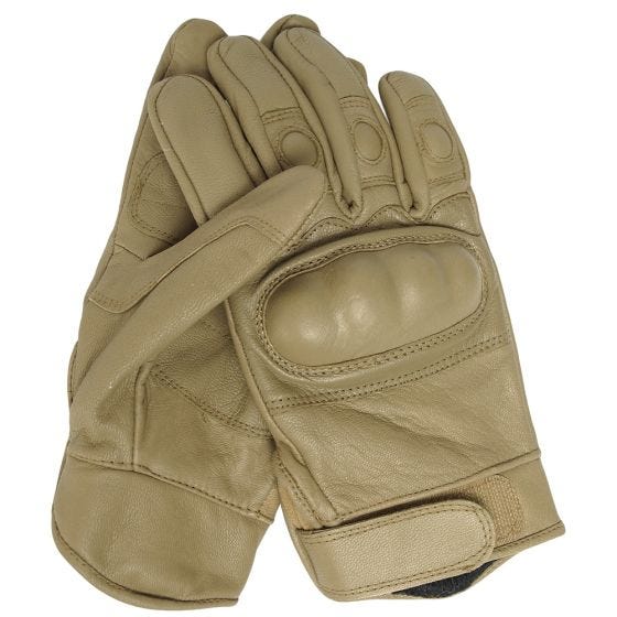 Mil-Tec Tactische leren handschoenen - Coyote