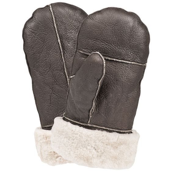 Mil-Tec US AF Leather B3 Wanten - Bruin