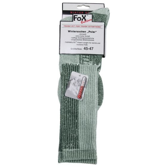 Fox Outdoor Polar Winter Sokken - Olijf/Wit