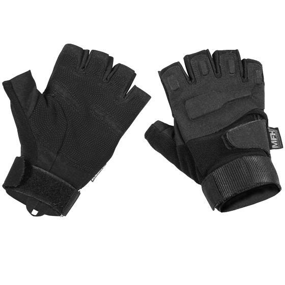 MFH Protect Tactical Vingerloze Handschoenen - Zwart