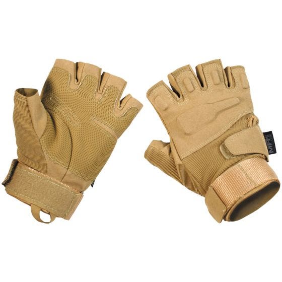 MFH Protect Tactical Vingerloze Handschoenen - Coyote Tan