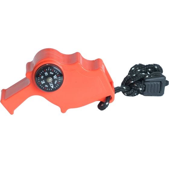 Mil-Tec 4IN1 Veiligheidsfluitje - Oranje