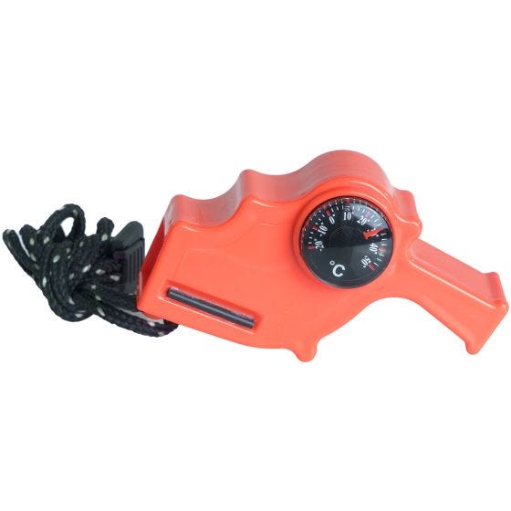 Mil-Tec 4IN1 Veiligheidsfluitje - Oranje
